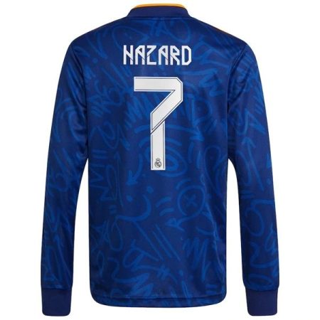 Camisola Real Madrid Eden Hazard 7 Alternativa 2021 2022 – Manga Comprida